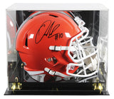 Browns Quinshon Judkins Signed Full Size Speed Rep Helmet W/ Case BAS Witnessed