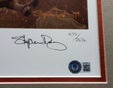 Walter Payton Autographed Framed Lithograph Photo Bears Beckett AB08919