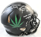 Ricky Williams Autographed Custom F/S Speed Authentic Helmet - JSA W *Silver