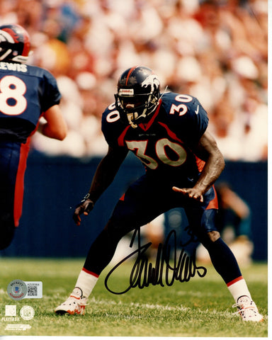 Terrell Davis Autographed/Signed Denver Broncos 8x10 Photo Beckett 55823