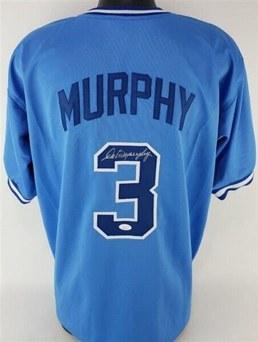 Dale Murphy Signed Atlanta Braves Powder Blue Jersey (JSA COA) 2xNL MVP OF