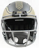 A.J. Brown Autographed Eagles F/S Salute 2025 Speed Helmet - Beckett W Hologram