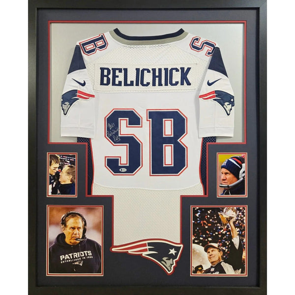 Bill Belichick Autographed Signed Framed Patriots Jersey BECKETT