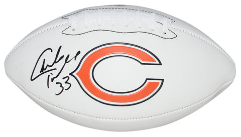 CHARLES PEANUT TILLMAN AUTOGRAPHED CHICAGO BEARS WHITE LOGO FOOTBALL BECKETT