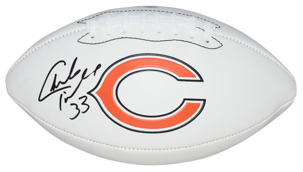 CHARLES PEANUT TILLMAN AUTOGRAPHED CHICAGO BEARS WHITE LOGO FOOTBALL BECKETT