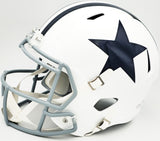 DEZ BRYANT AUTOGRAPHED COWBOYS WHITE THROWBACK FULL SIZE HELMET BECKETT 230226