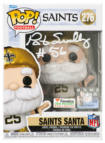 Pat Swilling Signed Saints SANTA Funko Pop Doll #276 - (SCHWARTZ COA)