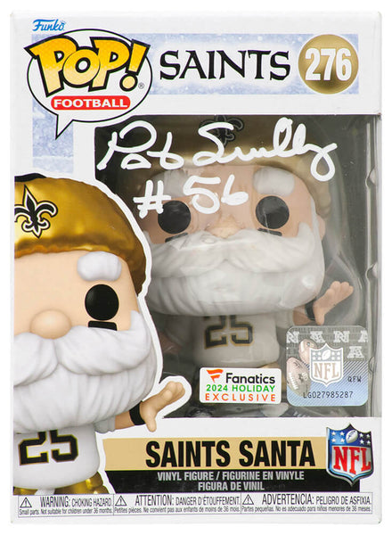 Pat Swilling Signed Saints SANTA Funko Pop Doll #276 - (SCHWARTZ COA)