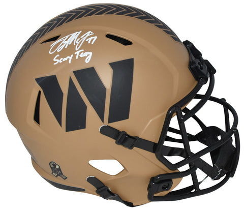 TERRY McLAURIN SIGNED WASHINGTON COMMANDERS SALUTE TO SERVICE II HELMET W/ SCARY