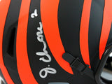 Ja'Marr Chase Signed Cincinnati Bengals Eclipse Speed Mini Helme -Beckett W Holo