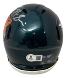 Nick Sirianni Signed Philadelphia Eagles Super Bowl 59 Mini Helmet BAS w/ Case