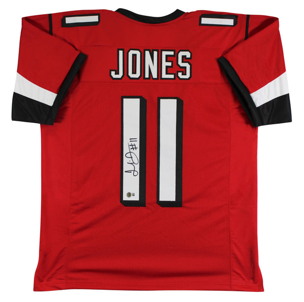 Julio Jones Authentic Signed Red Pro Style Jersey Autographed BAS Witnessed
