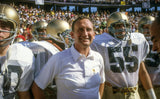 Gerry Faust Signed Notre Dame Fighting Irish Jersey "Go Irish" (JSA) Head Coach