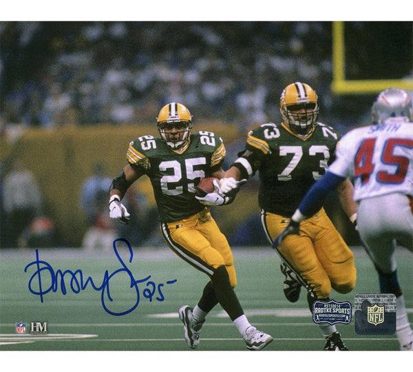 Dorsey Levens Signed Green Bay Packers Unframed 8x10 Running Photo