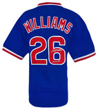 Billy Williams Signed Blue Custom Baseball Jersey w/HOF'87 - (SCHWARTZ COA)