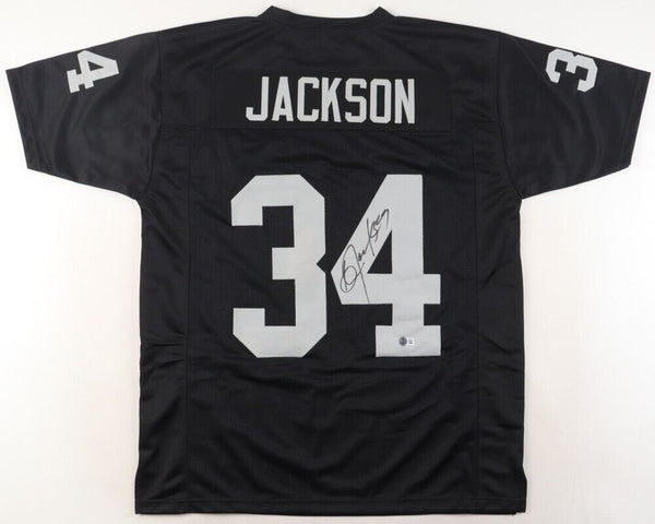 Bo Jackson Signed Oakland Raiders Jersey (Beckett)#1 Overall Pick 1986 Draft /RB