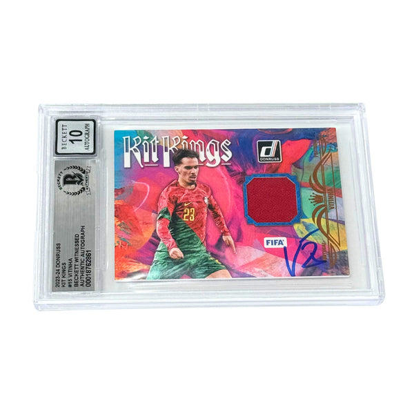 Vitinha Signed 2023-24 Panini Donruss Kit Kings #15 - BGS 10 Autograph