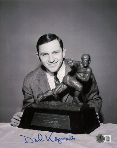 Dick Kazmaier Autographed 8x10 Photo Princeton Heisman Beckett BAS QR #BM37788