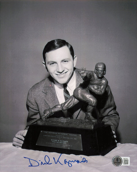 Dick Kazmaier Autographed 8x10 Photo Princeton Heisman Beckett BAS QR #BM37788