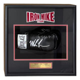 Mike Tyson Signed Framed Black Right Hand Everlast Boxing Glove JSA QR Hologram