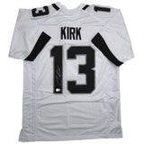 Autographed/Signed Christian Kirk Jacksonville White Football Jersey Beckett COA