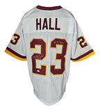 DeAngelo Hall Washington Signed White Football Jersey 3 Pro Bowl JSA Hologram