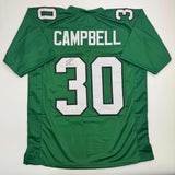 Autographed/Signed Jihaad Campbell Philadelphia Kelly Green Jersey JSA COA