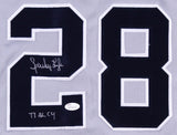 Sparky Lyle Signed N Y Yankees Jersey Inscribed "77 AL Cy Young Award" (JSA COA)