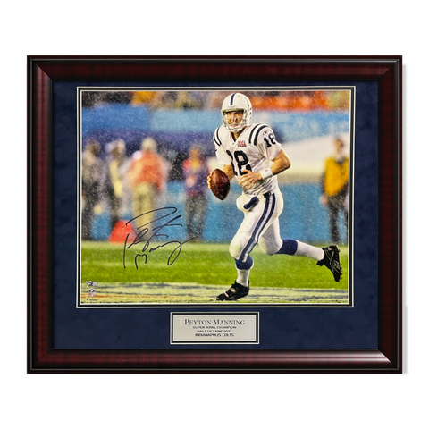 Peyton Manning Signed Autographed 16x20 Photograph Framed to 20x24 Fanatics
