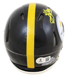 Jack Sawyer Signed Pittsburgh Steelers Mini-Helmet (Beckett) Ex-OSU Linebacker