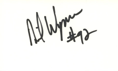 Dave Wyman Autographed/Signed Denver Broncos Index Card BAS 45384