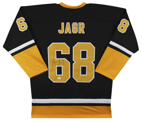 Jaromir Jagr Authentic Signed Black Pro Style Jersey Autographed JSA