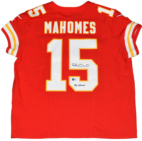 PATRICK MAHOMES SIGNED KANSAS CITY CHIEFS #15 NIKE ELITE JERSEY W/ 3X SB MVP