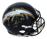 Antonio Gates Autographed Chargers Throwback Authentic Speed Helmet Beckett