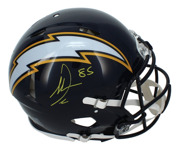 Antonio Gates Autographed Chargers Throwback Authentic Speed Helmet Beckett