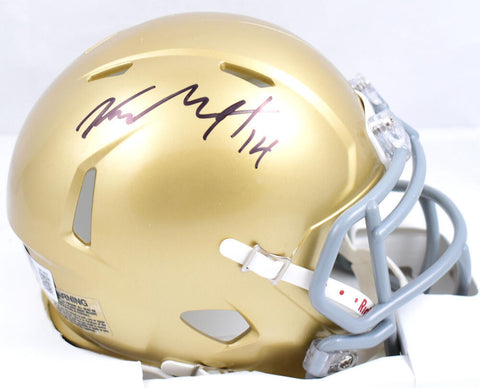 Kyle Hamilton Autographed Notre Dame Speed Mini Helmet *TOP-Beckett W Hologram