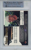 Sebastian Janikowski Signed 2000 Fleer Showcase #121 Rookie Card BAS 42947