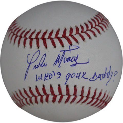 Pedro Martinez Signed Boston Red Sox OML Baseball Who's Your Daddy Beckett 51590