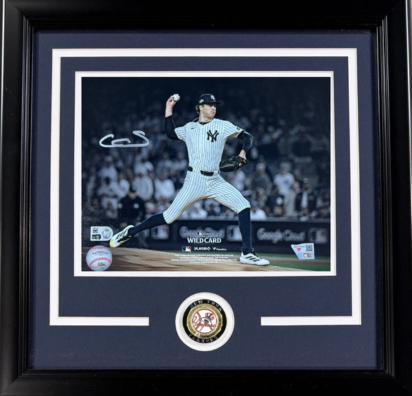 Cam Schlittler Signed 8x10 Spotlight Photo Framed Auto Fanatics COA NY Yankees