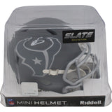 Stefon Diggs Signed Houston Texans Slate Mini Helmet Beckett 46344