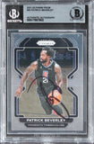 Clippers Patrick Beverley Signed 2021 Panini Prizm #25 Card BAS Slabbed