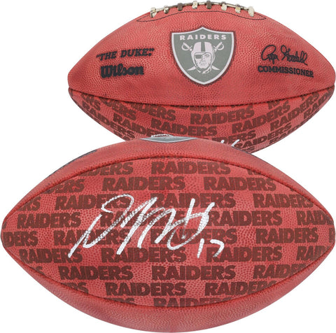Davante Adams Las Vegas Raiders Autographed Duke Showcase Football