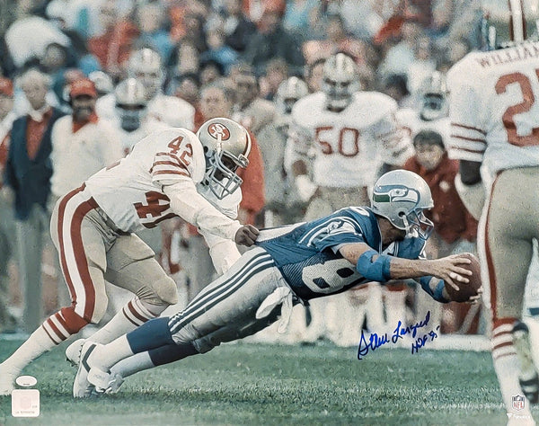 Steve Largent HOF Autographed/Inscribed Seahawks 16x20 Photo MCS 204788