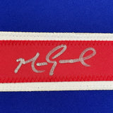 FRAMED Autographed/Signed MARK GRACE 35x39 Chicago Blue Jersey JSA COA Auto