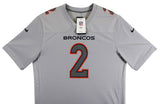 Broncos Patrick Surtain II Authentic Signed Gray Nike Game Jersey BAS Witnessed