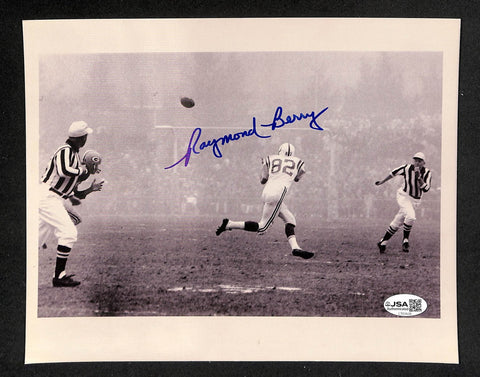 Raymond Berry HOF Signed/Autographed 8x10 Photo Colts JSA 213883