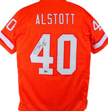 Mike Alstott Autographed Orange Pro Style Jersey - Beckett W Hologram *Black *4
