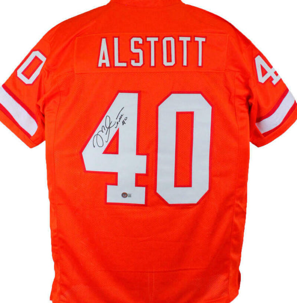 Mike Alstott Autographed Orange Pro Style Jersey - Beckett W Hologram *Black *4