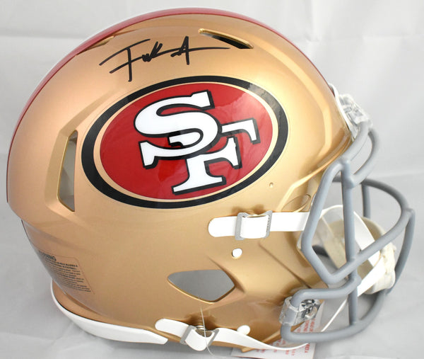 Frank Gore Signed San Francisco 49ers F/S Speed Authentic Helmet- Beckett W Holo