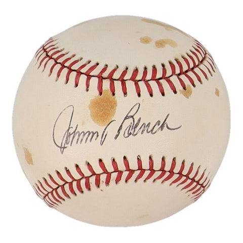 Johnny Bench Signed NL Baseball (JSA COA) Cincinnati Reds / HOF 14xAll Star